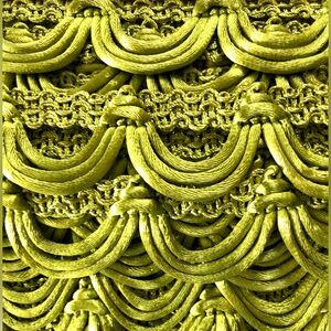 trim braid double loop lime Green window drapes pillows handbags Furniture 36yd